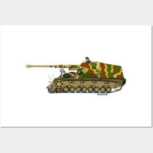 Panzerpicture Nashorn tank destroyer Posters and Art